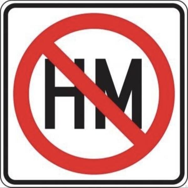 Accuform TRUCK RESTRICTI ON SIGN HAZARDOUS FRR734DP FRR734DP - main